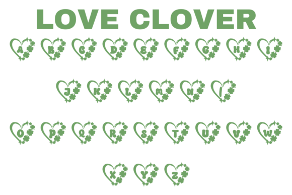 Love Clover Font preview 2