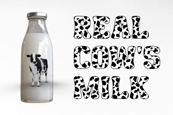 Love Cows Font preview 2