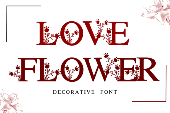 Love Flower Font