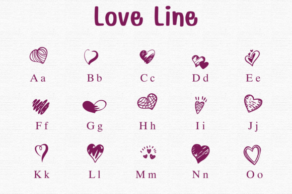 Love Line Font preview 2