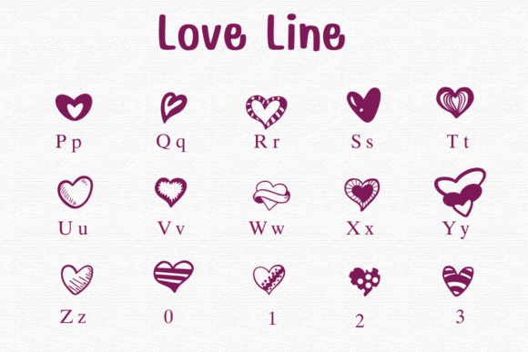 Love Line Font preview 3