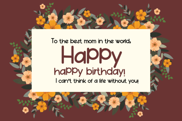 Love Mom Font preview 2
