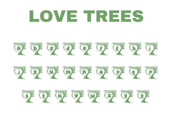 Love Trees Font preview 3