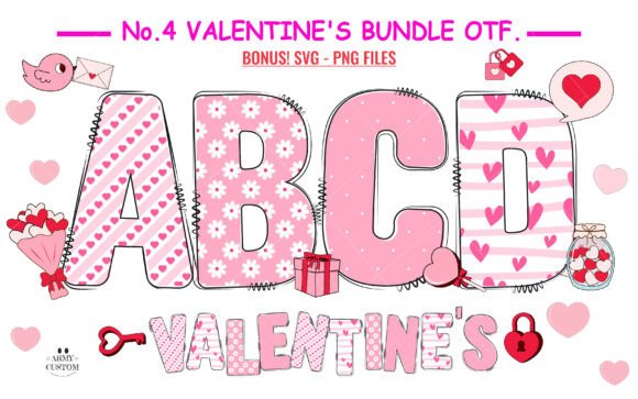 Love Valentine's Army Bundle Font preview 1