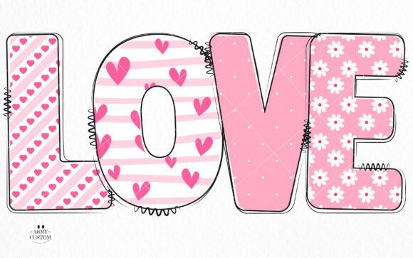 Love Valentine's Army Bundle Font preview 2
