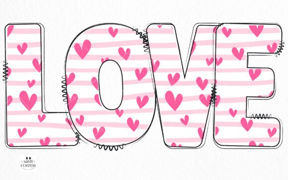 Love Valentine's Army Bundle Font preview 3