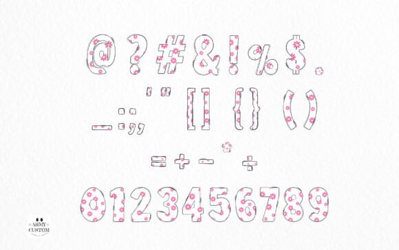 Love Valentine's Flower Font preview 4