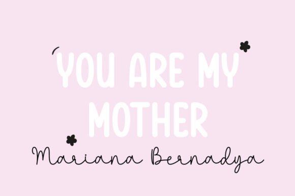 Love You Mama Font preview 3