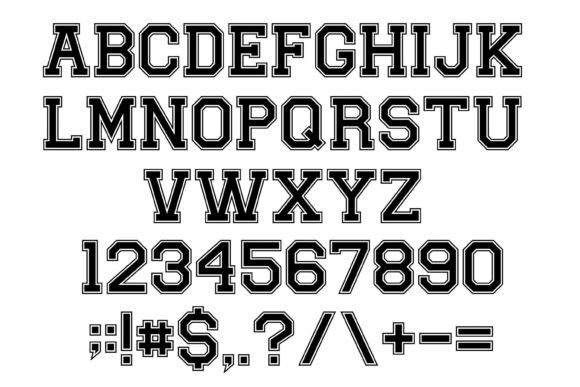 Brooklin Varsity Font preview 2