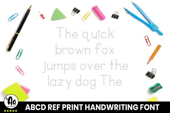 Abcd Ref Dotted Font preview 4