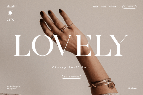 Lovely Font preview 2