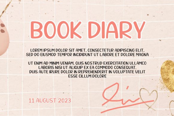 Lovely Bakery Font preview 2