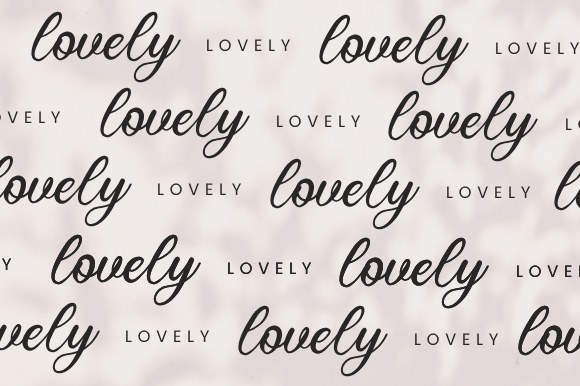 Lovely Garden Font preview 2