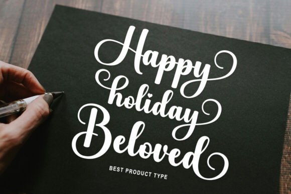 Black Sticky Font preview 3