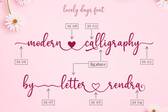 Lovely Days Font preview 2