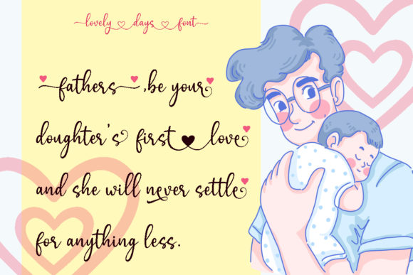 Lovely Days Font preview 3
