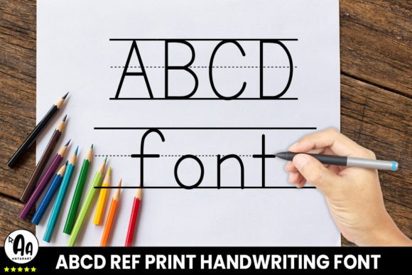 Abcd Ref Lined2 Font preview 2
