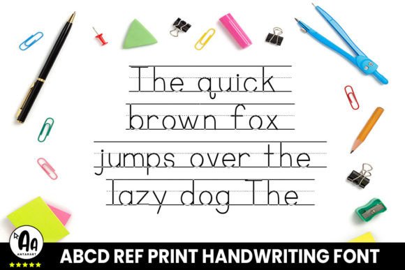 Abcd Ref Lined2 Font preview 3