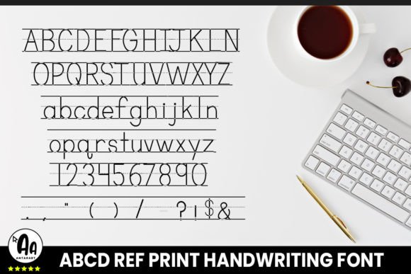 Abcd Ref Lined2 Font preview 4