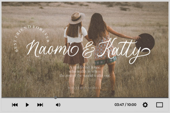 Lovely Match Font preview 3