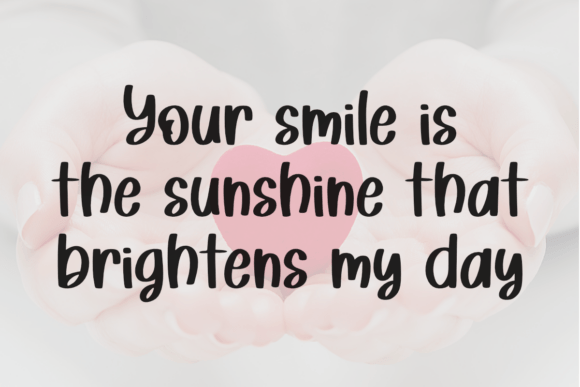 Lovely Smile Font preview 2