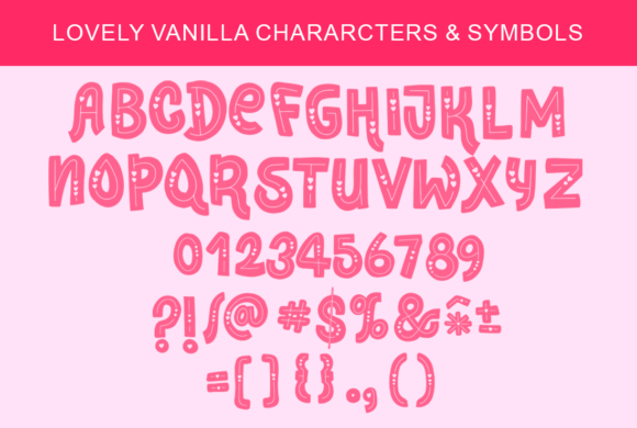 Lovely Vanilla Font preview 2