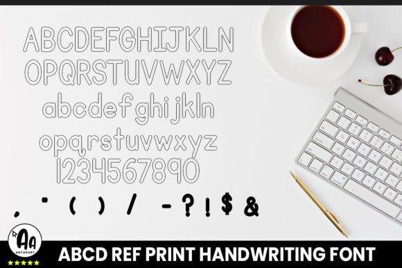 Abcd Ref Outlined Font preview 3