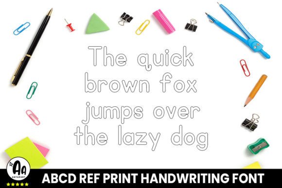 Abcd Ref Outlined Font preview 4
