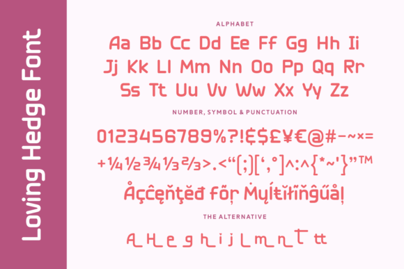 Loving Hedge Font preview 4
