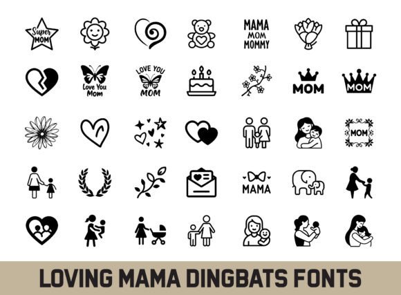 Loving Mama Font preview 3