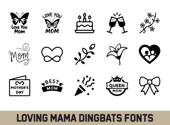 Loving Mama Font preview 4
