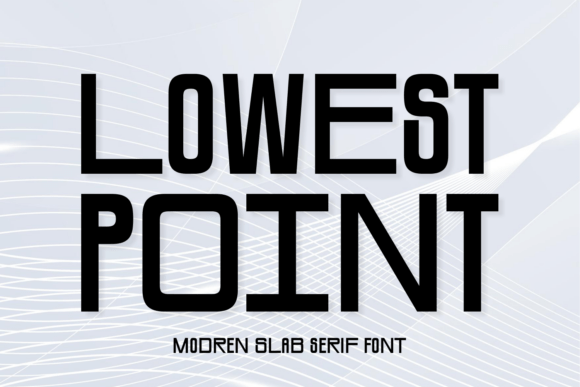 Lowest Point Font