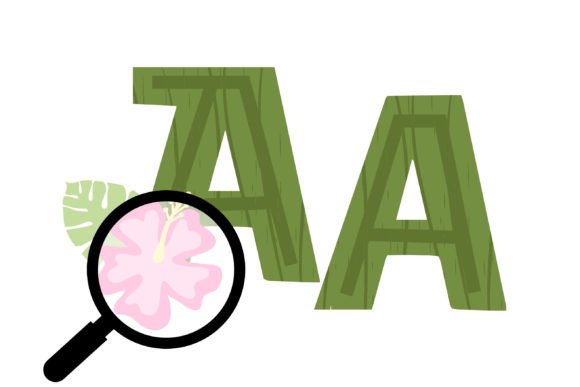 Luau Green Font preview 3