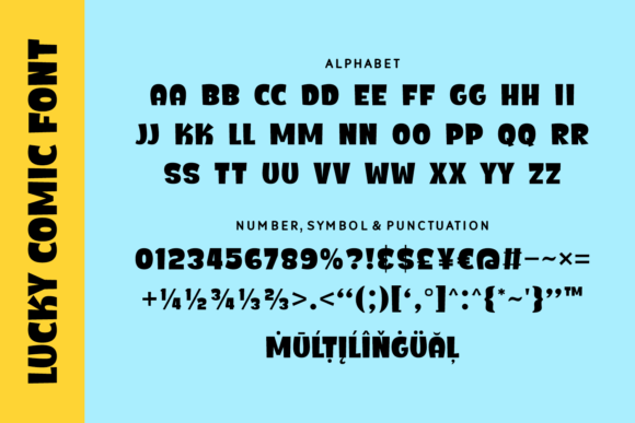 Lucky Comic Font preview 4