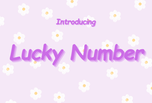 Lucky Number Font