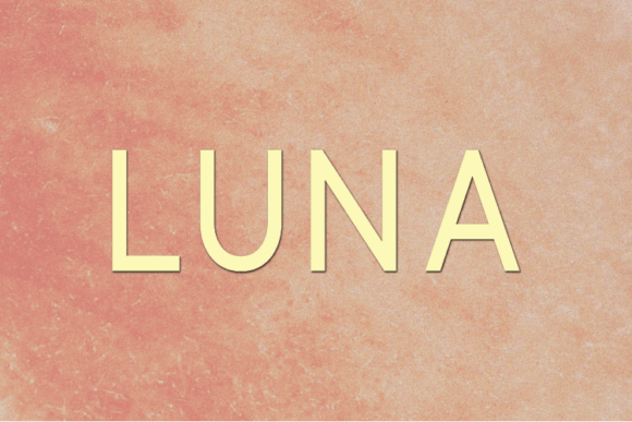 Luna Font preview 2