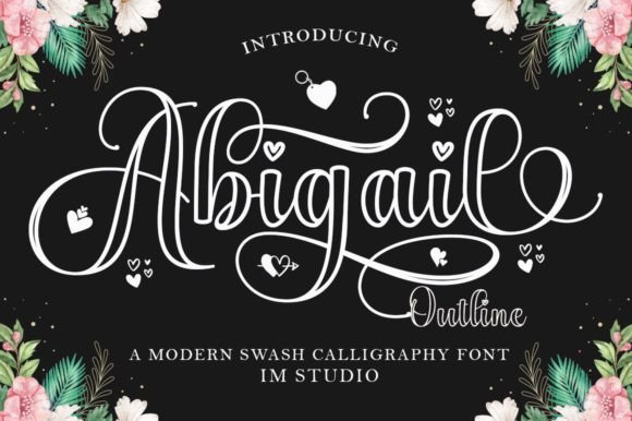 Abigail Outline Font