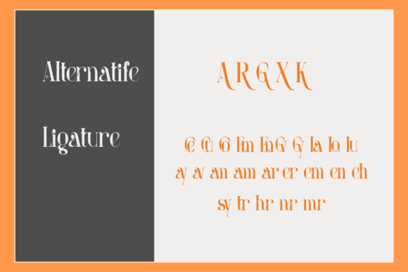 Lutry Xary Font preview 3