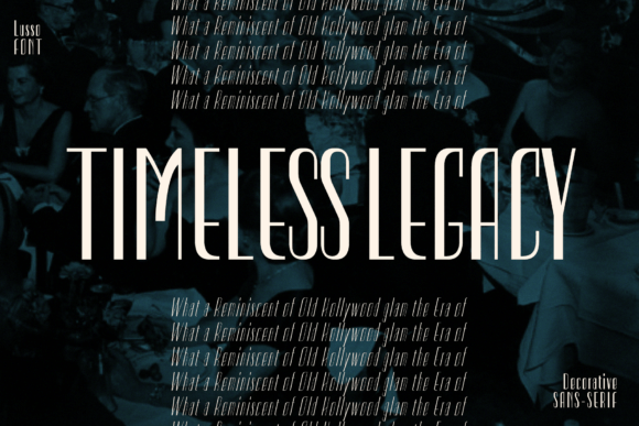 Lusso Font preview 3