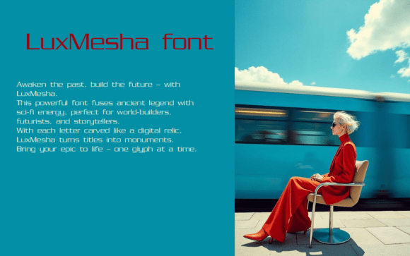 Lux Mesha Font preview 3