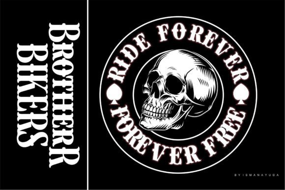 Brother Bikers Font preview 3