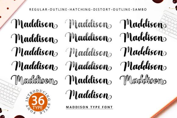 Maddison Wonderful Font preview 4