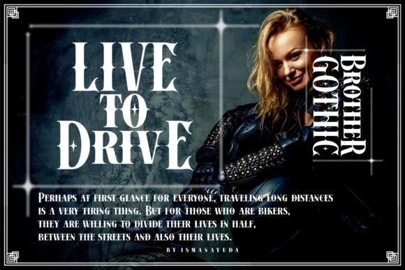 Brother Gothic Font preview 4