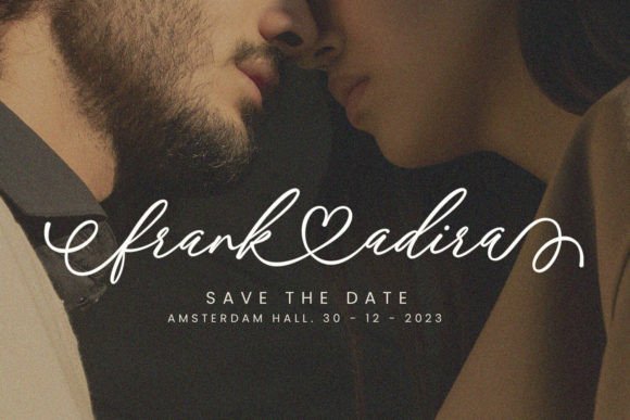 About Heart Font preview 4