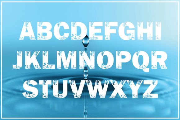 About Water Font preview 3