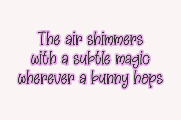 Magic Bunny Font preview 2