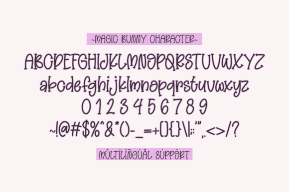 Magic Bunny Font preview 3