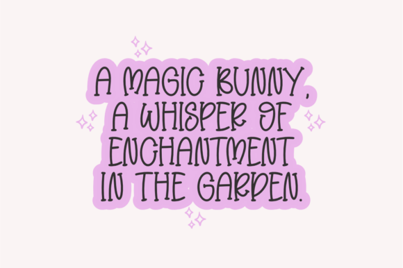 Magic Bunny Font preview 4