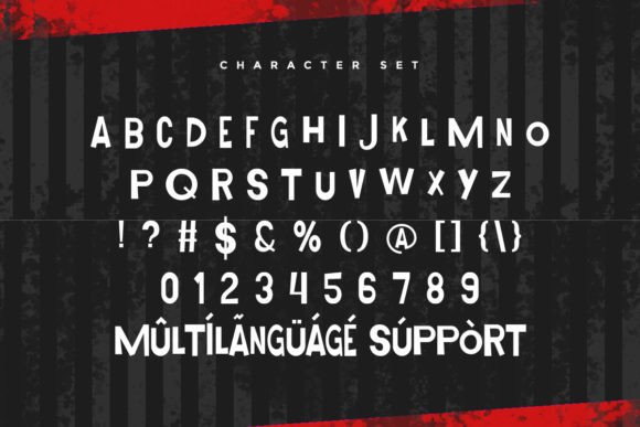Abrade Rock Font preview 4