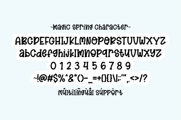 Magic Spring Font preview 3